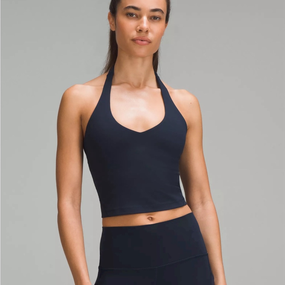 Lululemon Align Halter Tank, navy blue, size 6